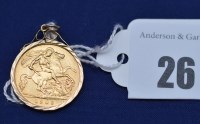 Lot 26 - An Edward VII gold half sovereign, 1905, in...