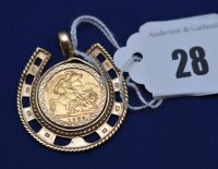 Lot 28 - An Elizabeth II gold half sovereign, 1982, in...