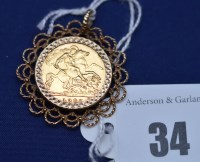 Lot 34 - An Elizabeth II gold half sovereign, 1982, in...