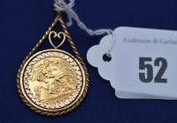 Lot 52 - An Elizabeth II gold half sovereign, 1982, in...