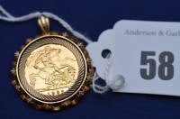 Lot 58 - An Elizabeth II gold half sovereign, 1982, in...