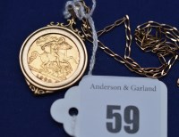 Lot 59 - An Elizabeth II gold half sovereign, 1982, in...
