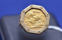 Lot 122 - An Edward VII gold half sovereign, 1903, in 9c;...