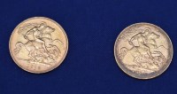 Lot 153 - Two George V gold half sovereigns, 1912.