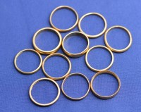 Lot 163 - Eleven 22ct. yellow gold wedding bands, all...