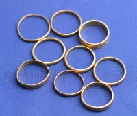 Lot 167 - Nine 22ct. yellow gold wedding bands, one with...