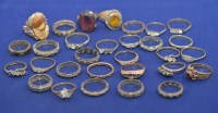 Lot 251 - A large quantity of yellow and white metal set...