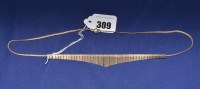 Lot 309 - A 9ct. yellow gold fringe necklace of pattern...