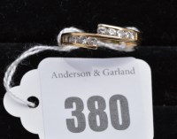 Lot 380 - A diamond ring, the brilliant-cut diamonds...