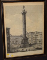Lot 9 - Luigi Rossini - ''Veduta Della Colonna...