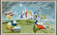 Lot 27 - John Tunnard - ''Holiday'', lithograph from...