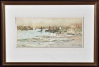 Lot 175 - Thomas Swift Hutton - ''North Shields Harbour''...