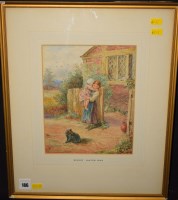 Lot 186 - After Myles Birket Foster - ''At the garden...