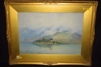 Lot 193 - William Baker - a ruined Scottish castle on...