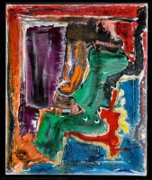 Lot 249 - Karolina Borchardt - ''Abstract No. 3'', oil...