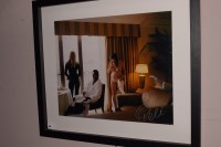 Lot 730 - A signed photograph of Pele, interior scene...