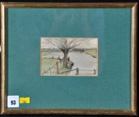 Lot 93 - George Adolphus Storey (1834-1919) ''Willow...