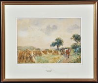 Lot 130 - John Atkinson (1863-1924) A horse cart passing...