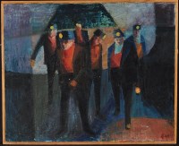 Lot 136 - Ted Holloway (20th Century) Bevin Boys, signed...