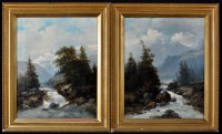 Lot 184 - Karl Kaufmann (Austrian 1843-1905) Mountain...