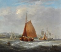 Lot 233 - 19th Century British School A Dutch sailing...