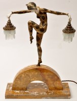 Lot 406 - After Marcel Bouraine: an Art Deco patinated,...