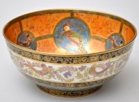 Lot 592 - Wedgwood 'Amherst Pheasant' pattern lustreware...
