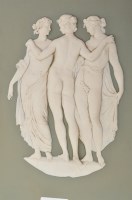 Lot 623 - Wedgwood green Jasper ware panel with 'Phemius...