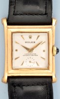 Lot 824 - Rolex Chronometre: a gentleman's 9ct. gold...