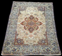 Lot 968 - An Isfahan rug, with central floral medallion...