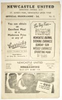 Lot 1 - Newcastle United v Norrkoping, November 6th...