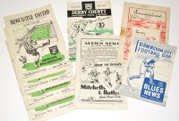 Lot 34 - Newcastle United v Burnley, February 25th 1950,...