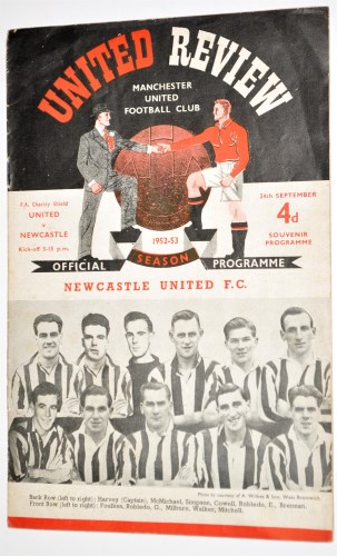 Lot 51 - Manchester United v Newcastle United FA...