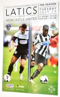Lot 224 - Oldham Athletic v Newcastle United, July 15th...