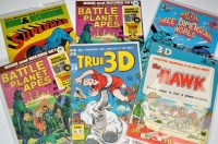 Lot 1125 - The Hawk 3-D Comic by St. John; True 3-D No.1...