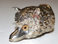 Lot 65 - A plated metal Edwardian vesta case in the...