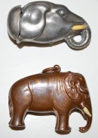 Lot 69 - Two Edwardian vesta cases, one pewter in the...