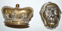 Lot 74 - A late 19th Century plated brass vesta case in...