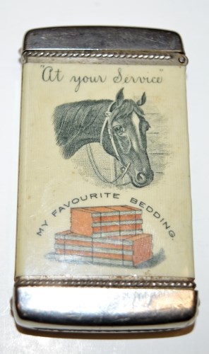 Lot 80 - An early 20th Century metal vesta case...