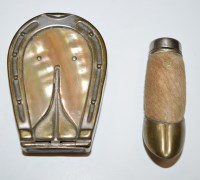 Lot 81 - Two early 20th Century plated metal hoof...