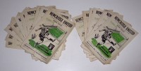 Lot 87 - Newcastle United home football programmes,...