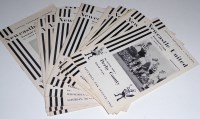 Lot 99 - Newcastle United home football programmes,...