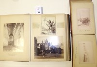 Lot 129 - Two albums of late 19th Century black and...