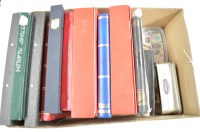 Lot 166 - A large box of stamp albums from around the...