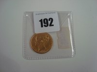 Lot 192 - A Queen Victoria gold sovereign, 1848.