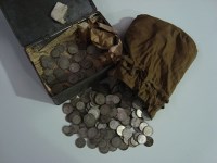 Lot 206 - A large quantity of: two shilling coins; half...