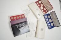 Lot 261 - Two Franklin Mint coin sets, one for the...