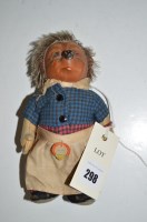 Lot 298 - A Steiff Micki hedgehog figure.