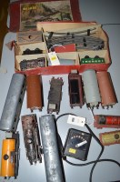 Lot 328 - A Meccano clockwork locomotive; a Bub tinplate...