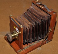 Lot 383 - An early 20th Century mahogany half-plate...